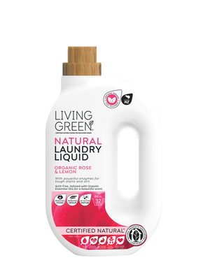 Certified Natural Laundry Liquid with Organic Rose and Lemon