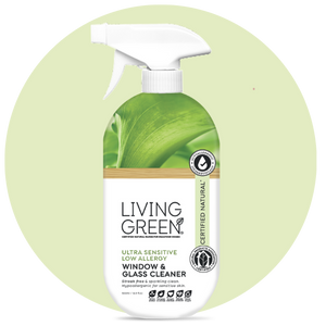 Ultra Sensitive, Low Allergy Certified Natural Glass and Surface Cleaner